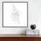 Salento Coast V (Seashell) by James Wiens 16-in. W x 16-in. H. Canvas Wall Art Print Framed in Grey